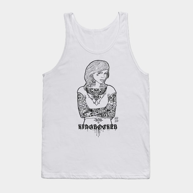 Tattooed Girl Tank Top by Kingrocker Clothing